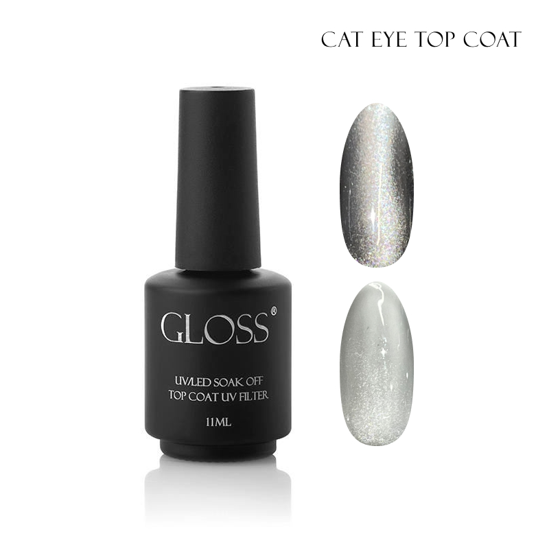 Top do paznokci GLOSS Cat eye top coat, 11 ml